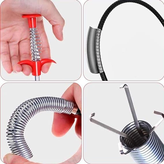 Hair Catching Drain Cleaner Wire (160cm 5ft)