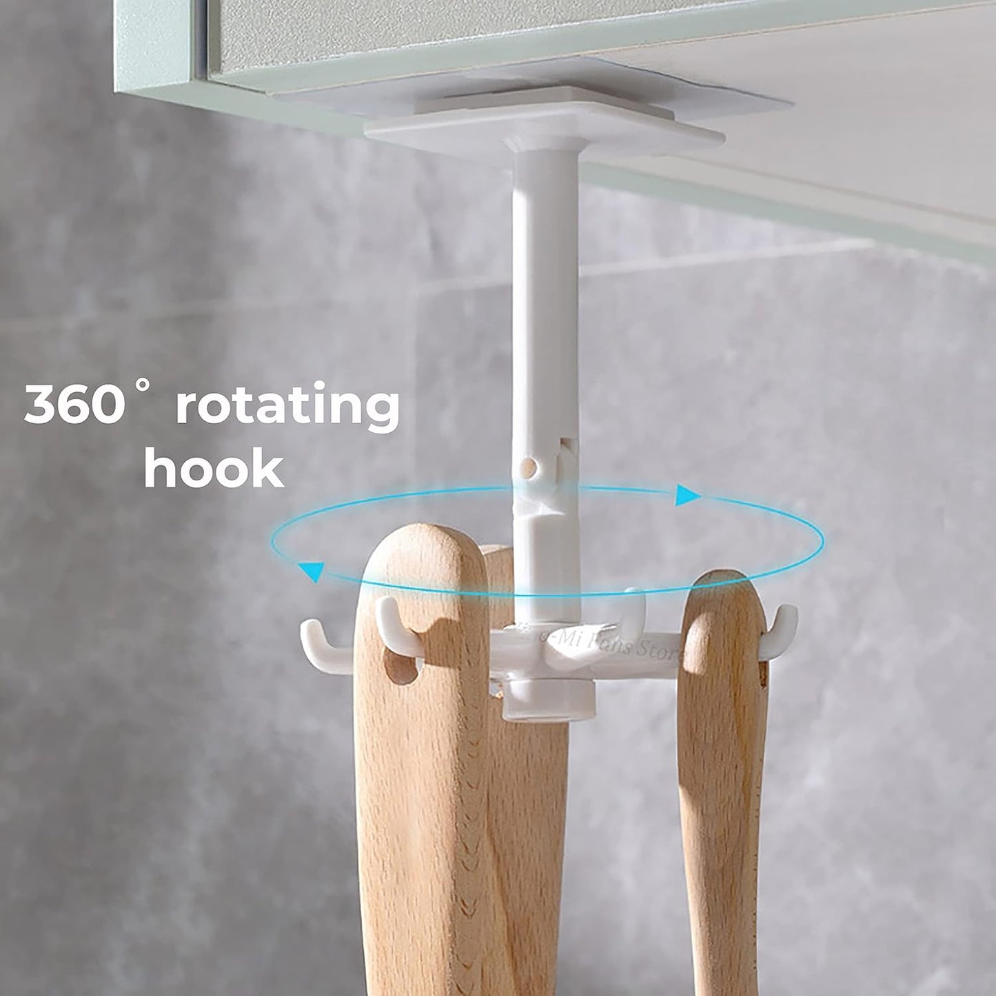 360 Rotating wall Hook Self-Adhesive