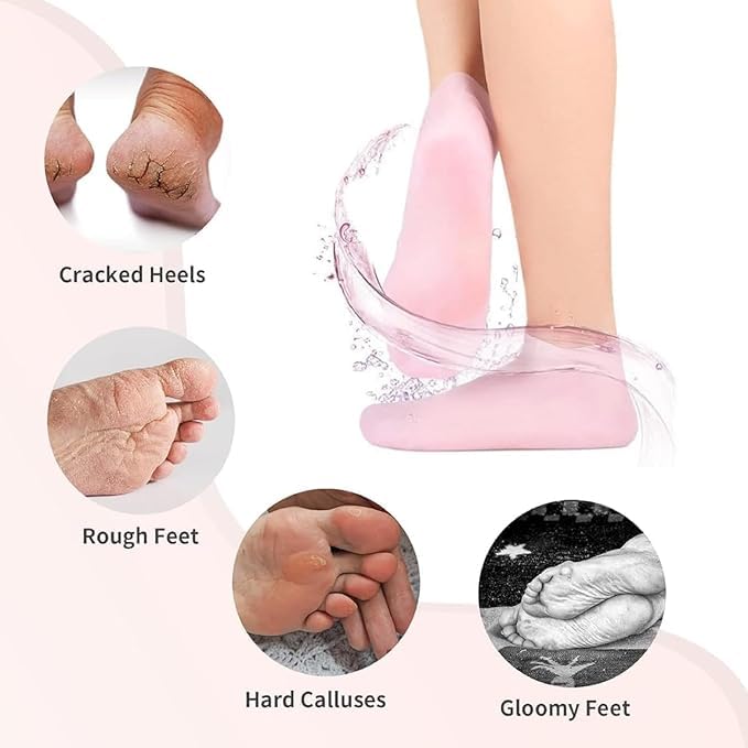 Silicone Moisturizing Gel Socks