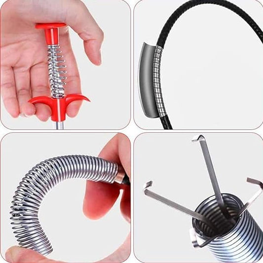 Stainless Steel Hair Catching Drain Cleaner Wire (Buy 1 Get 1 Free)